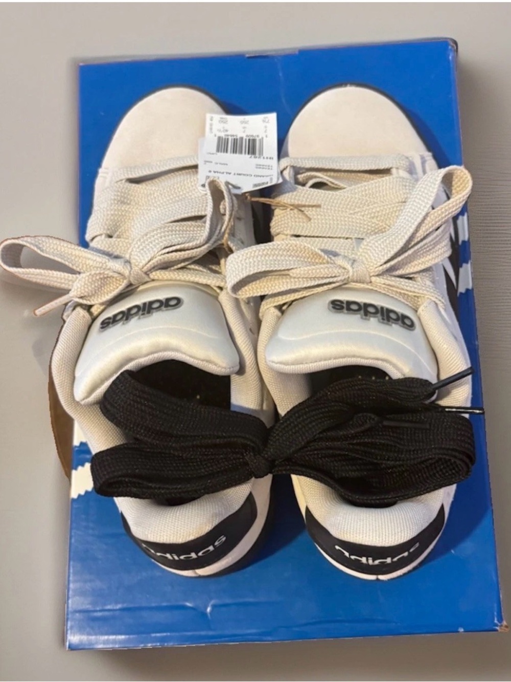 Adidas Grand Court Alpha Men’s Sneakers | Grey One / Core Black | Suede | NWT - Picture 4 of 15